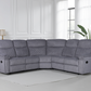 Myra Recliner Sofa Grey Fabric Large Corner