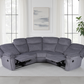 Myra Recliner Sofa Grey Fabric Large Corner