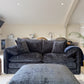 Solaya Sofa Black 3 Seater