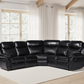 Myra Recliner Sofa Black Large Corner