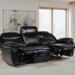 Myra Recliner Sofa Black 3 Seater