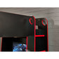 Impact 90cm Single Black and Red Gaming Bunk/Loft Bed