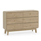 Ingrid 6 Drawer Dresser Oak