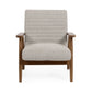 Ivy Sand Chenille Tweed Upholstered Armchair