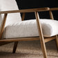 Ivy Sand Chenille Tweed Upholstered Armchair