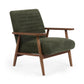 Ivy Olive Chenille Upholstered Armchair