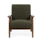 Ivy Olive Chenille Upholstered Armchair