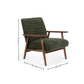 Ivy Olive Chenille Upholstered Armchair
