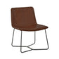 Joren Tan Brown PU Leather Lounge Chair