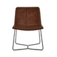 Joren Tan Brown PU Leather Lounge Chair