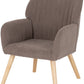 Jordan Occasional Chair - Brown Velvet Fabric