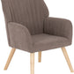 Jordan Occasional Chair - Brown Velvet Fabric