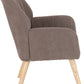 Jordan Occasional Chair - Brown Velvet Fabric