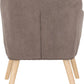Jordan Occasional Chair - Brown Velvet Fabric