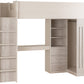 Jupiter High Sleeper Bed - White/Grey