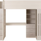 Jupiter High Sleeper Bed - White/Grey