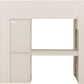 Jupiter High Sleeper Bed - WHITE/GREY