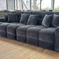 Jacob Sofa Black 4 Seater