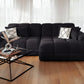 Jacob Sofa Black Right Hand Facing Corner