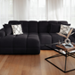 Jacob Sofa Black Left Hand Facing Corner