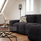 Jacob Sofa Black Right Hand Facing Corner