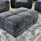Jacob Sofa Black Footstool