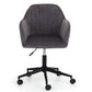 Kahlo Velvet Swivel Office Chair- Grey/Black