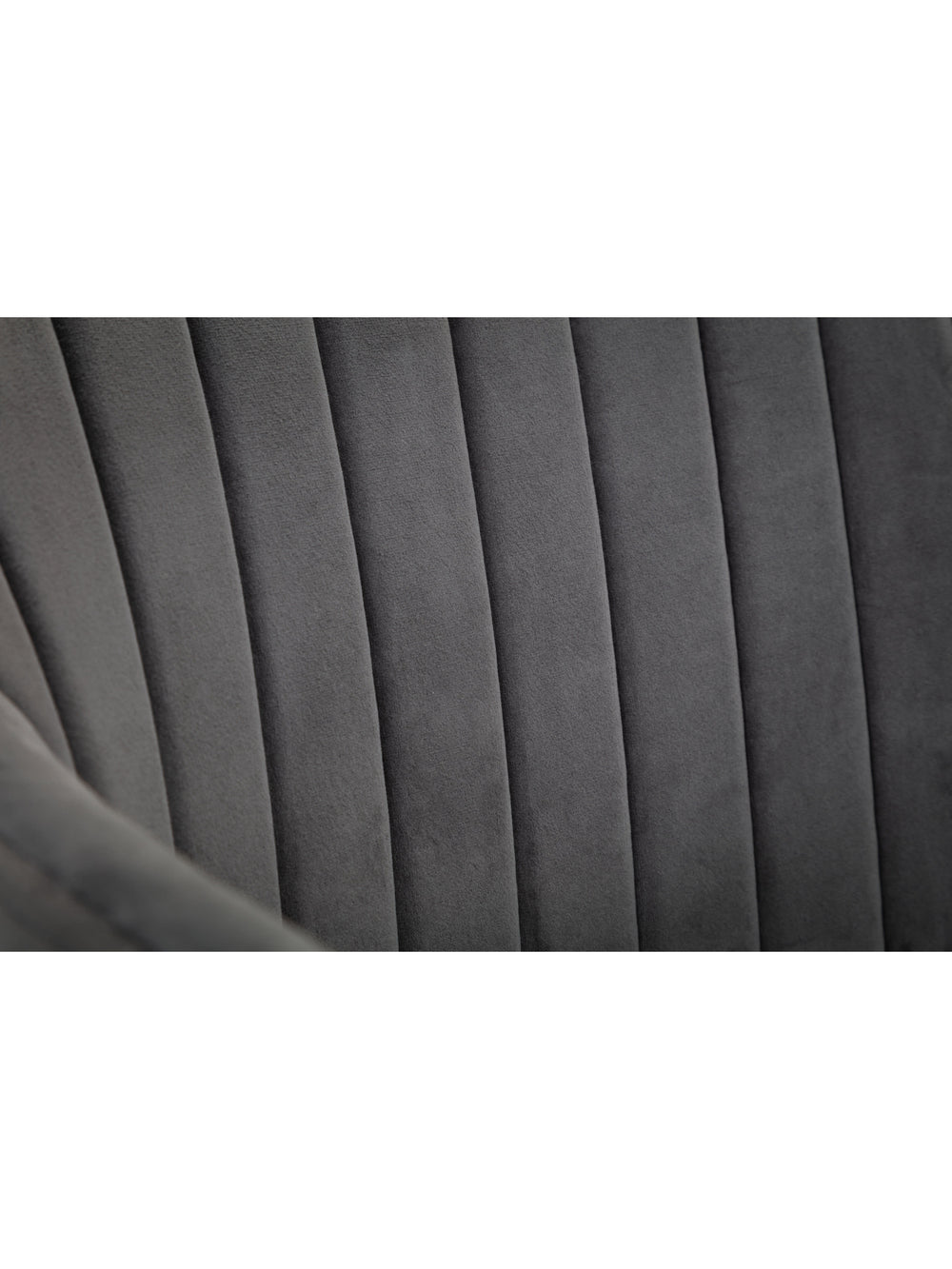 Kahlo Velvet Swivel Office Chair- Grey/Black