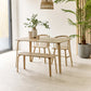 Kaito Oak Curved Leg Bench