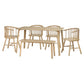 Kaito Oak Curved Leg Bench