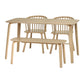 Kaito Oak Curved Leg Bench