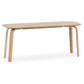 Kaito Oak Curved Leg Bench