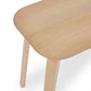 Kaito Oak Curved Leg Bench