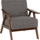 Kendra Accent Chair - Grey Fabric