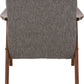 Kendra Accent Chair - Grey Fabric