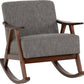 Kendra Rocking Chair - Grey Fabric
