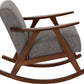Kendra Rocking Chair - Grey Fabric