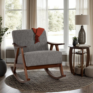 Kendra Rocking Chair - GREY FABRIC