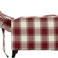 Kensington Recliner Chair - Red Tartan Fabric