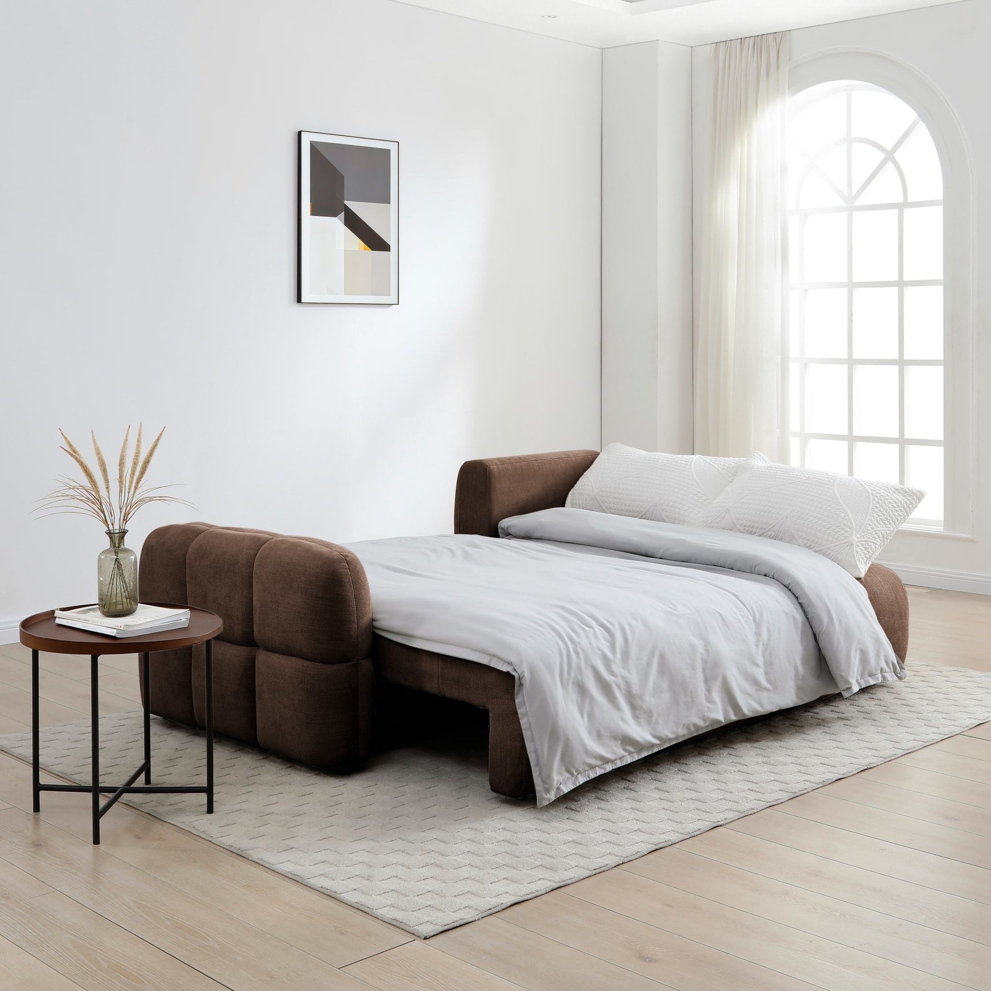 Morgan Quilted Corner Sofa Bed