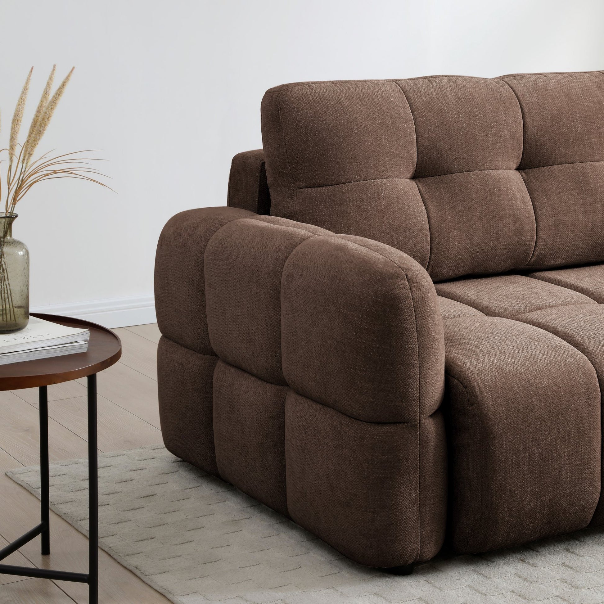Morgan Quilted Corner Sofa Bed
