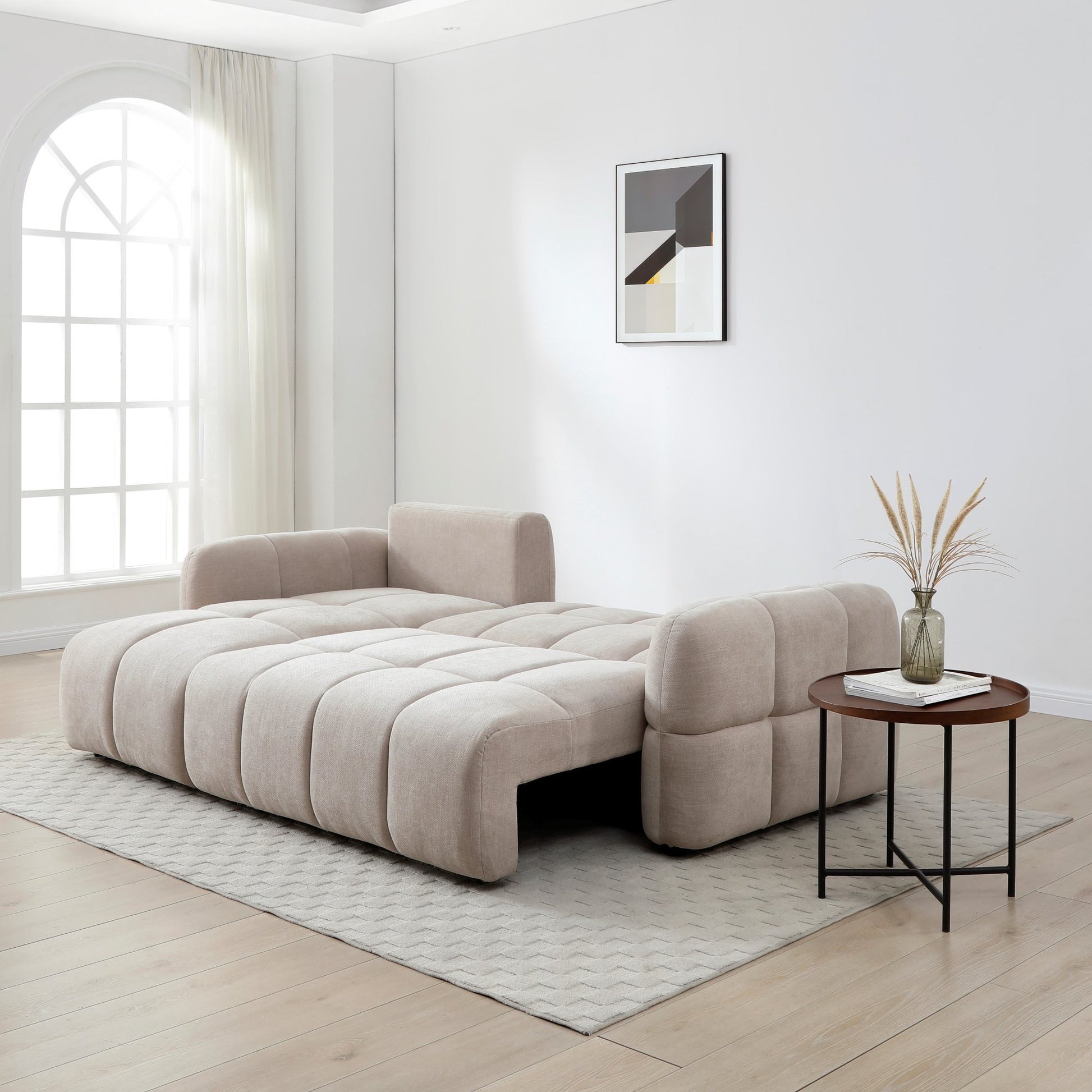 Morgan Quilted Corner Sofa Bed