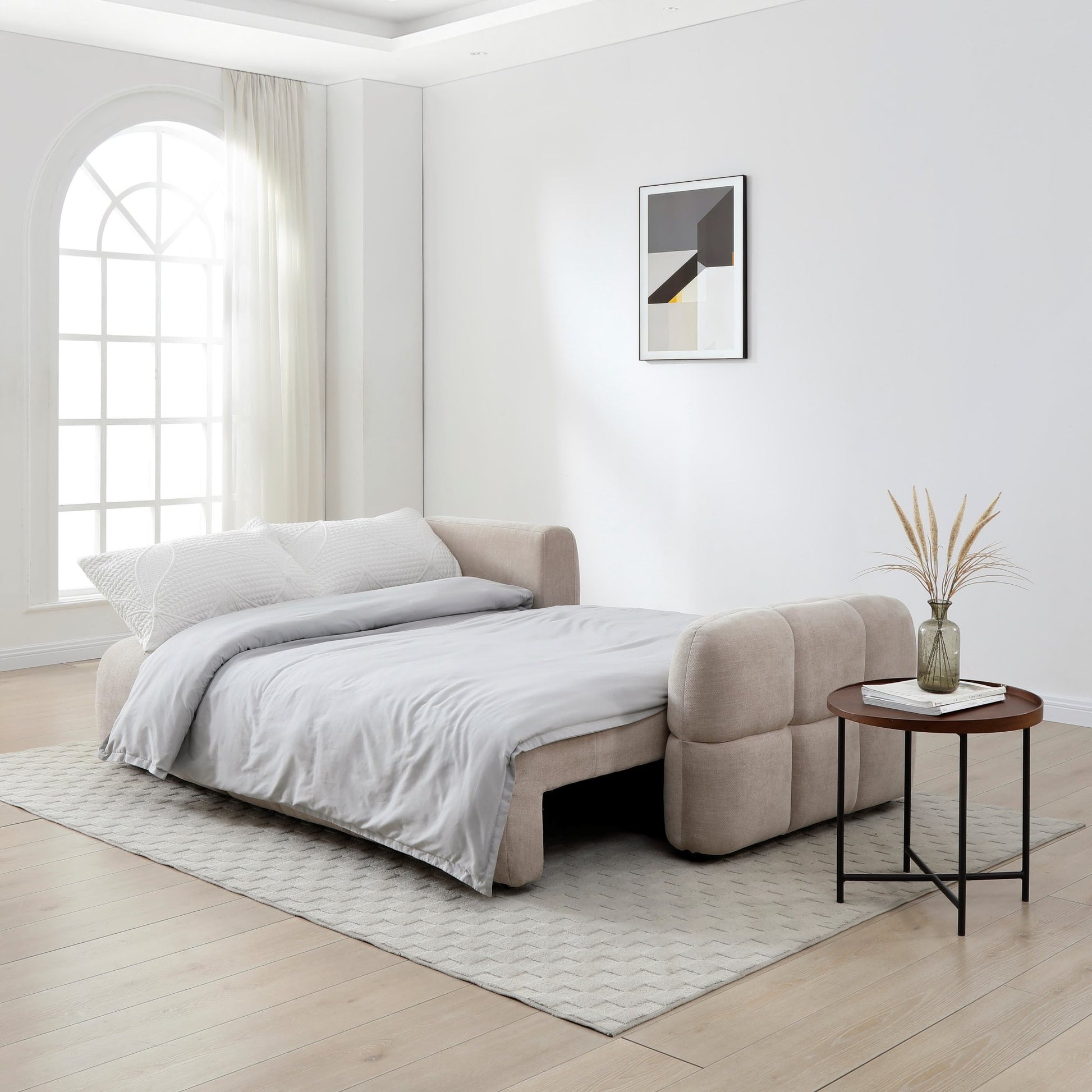 Morgan Quilted Corner Sofa Bed