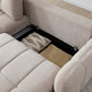 Morgan Quilted Corner Sofa Bed