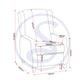 Kensington Recliner Chair - Red Tartan Fabric