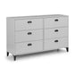 Lakers Locker 6 Drawer Wide Chest