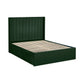 Leila Bottle Green Dual Storage Door 150cm Kingsize Bed