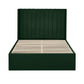 Leila Bottle Green Dual Storage Door 150cm Kingsize Bed