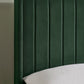 Leila Bottle Green Dual Storage Door 150cm Kingsize Bed