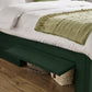 Leila Bottle Green Dual Storage Door 150cm Kingsize Bed